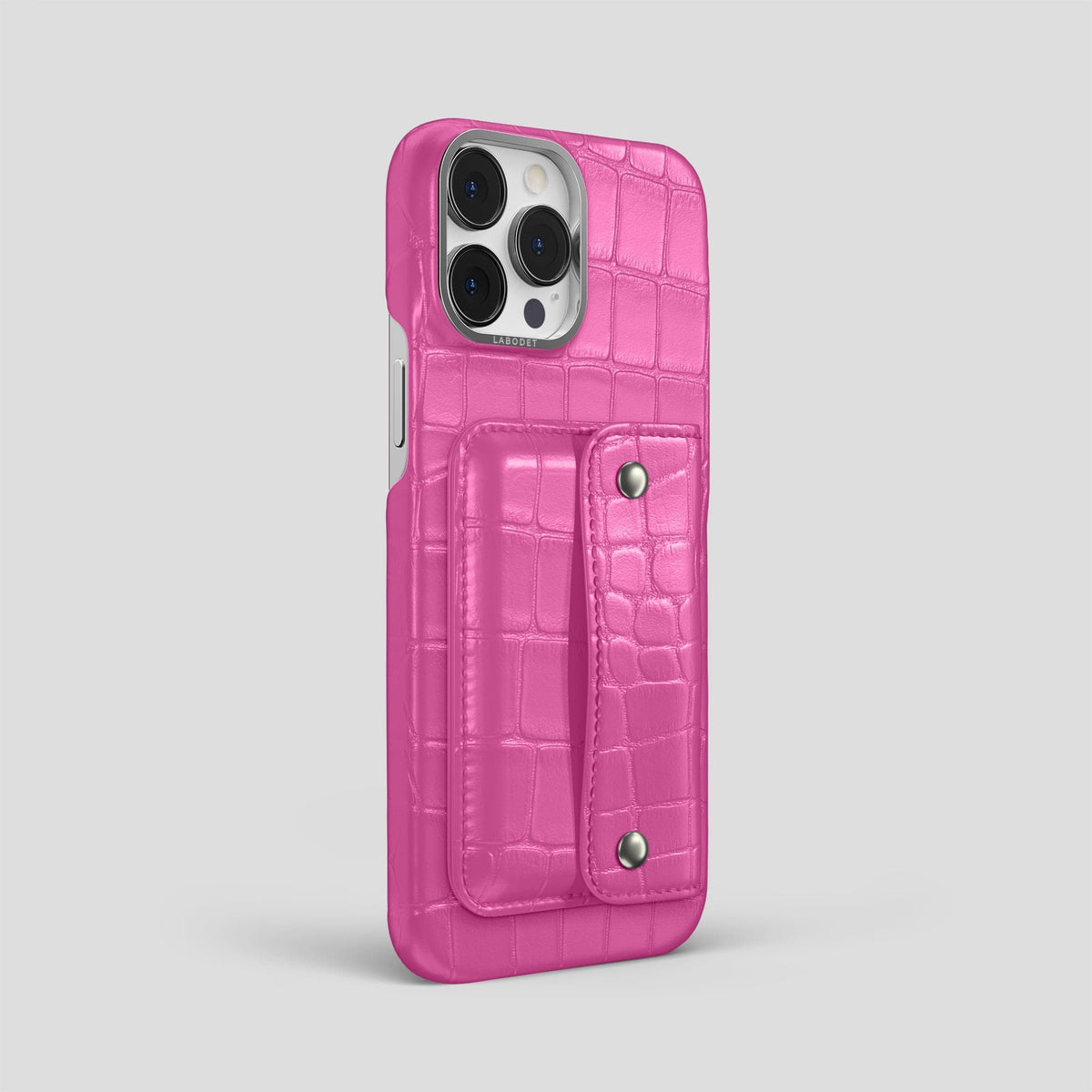 Fuchsia iPhone 13 Pro Max Envelope Alligator -3 | Fuchsia