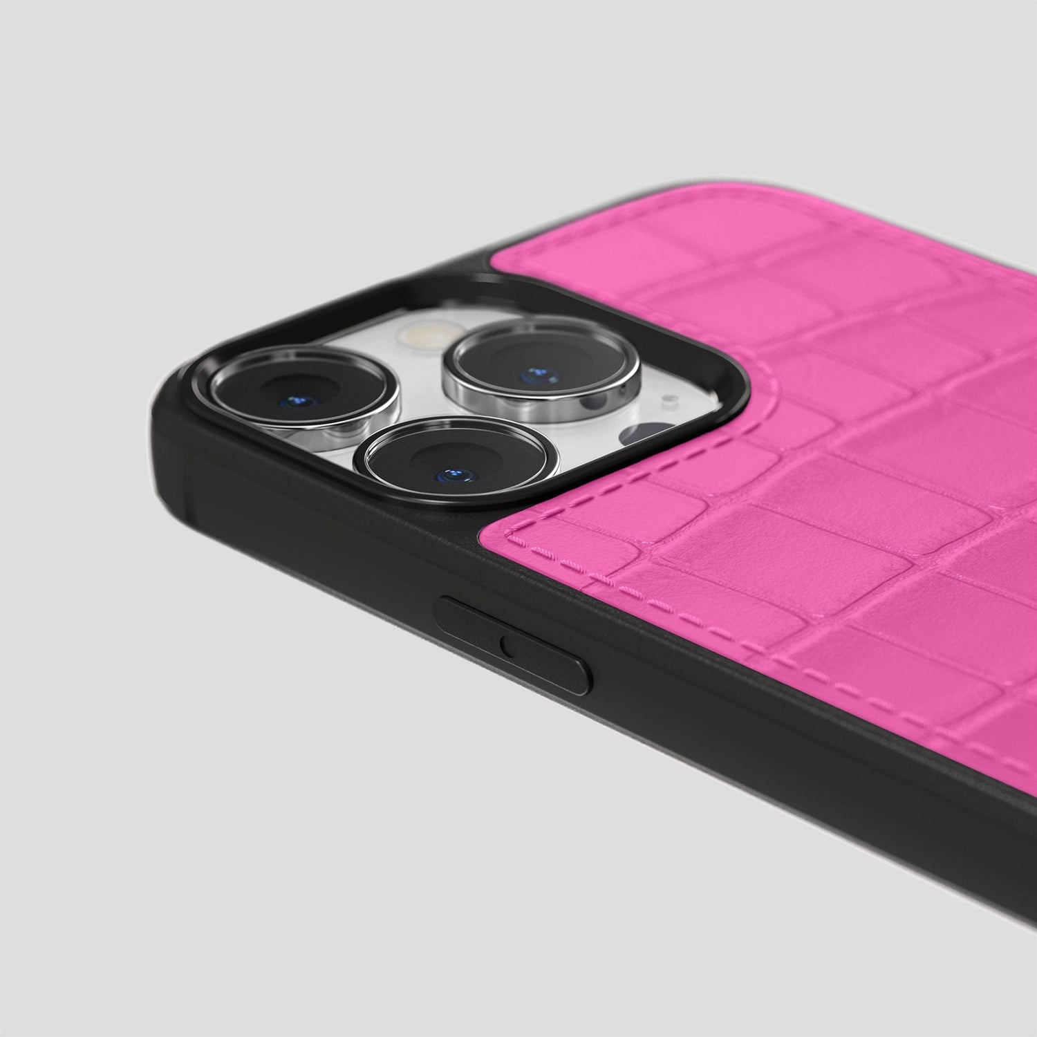 Fuchsia iPhone 13 Pro Sport Case Alligator -6 | Fuchsia
