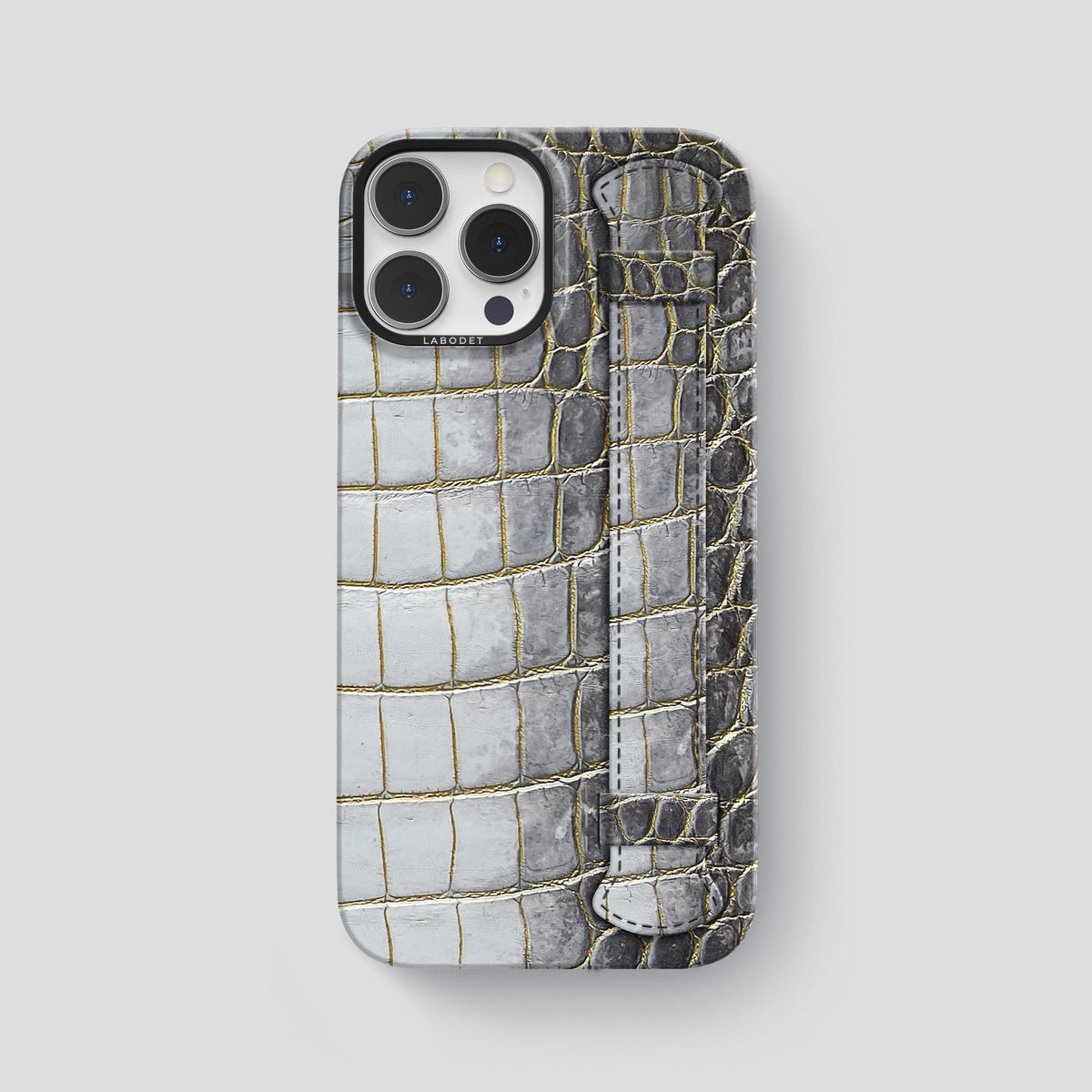 Gold iPhone 13 Pro Max Himalaya Strap Case with Black Metal -1 | Gold-Black