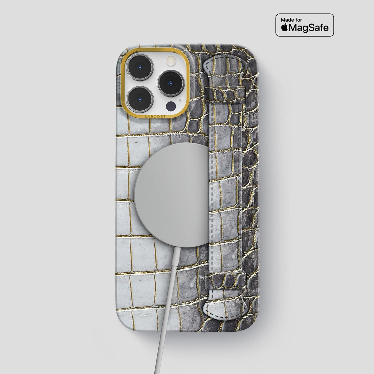Gold iPhone 13 Pro Max Himalaya Strap Case with Gold Metal -5 | Gold-Gold