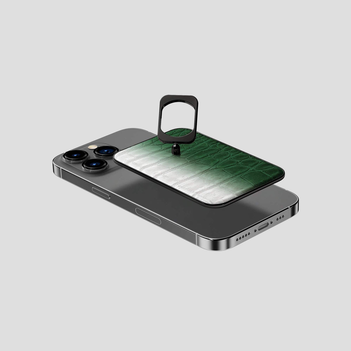 Green iPhone 13 Pro Himalaya MagSafe Ring with Black Metal -4 | Green-Black