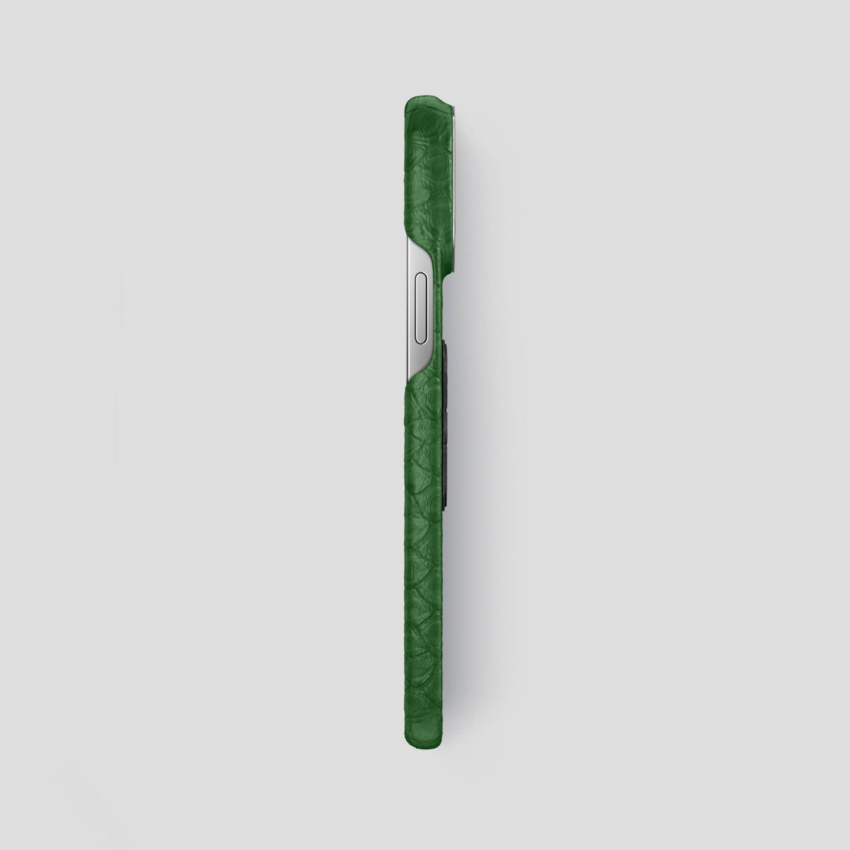 Green iPhone 13 Pro Max Classic Case Python with Steel Metal -3 | Green-Steel