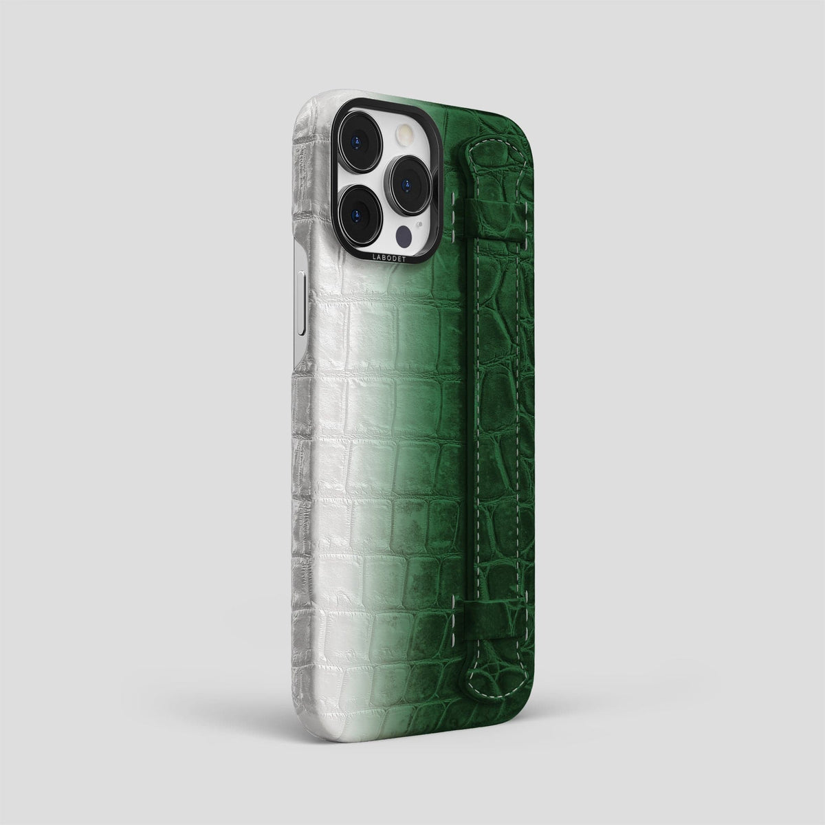 Green iPhone 13 Pro Max Himalaya Strap Case with Black Metal -2 | Green-Black