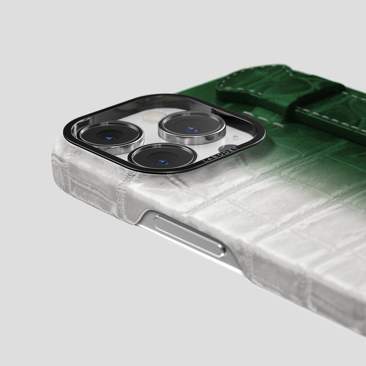 Green iPhone 13 Pro Max Himalaya Strap Case with Black Metal -6 | Green-Black