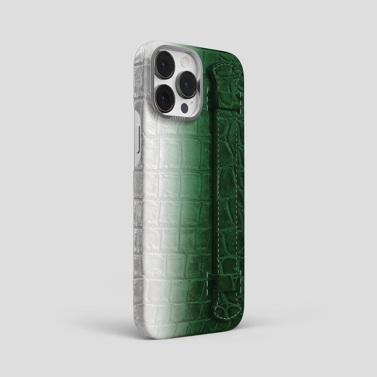 Green iPhone 13 Pro Max Himalaya Strap Case with Steel Metal -2 | Green-Steel