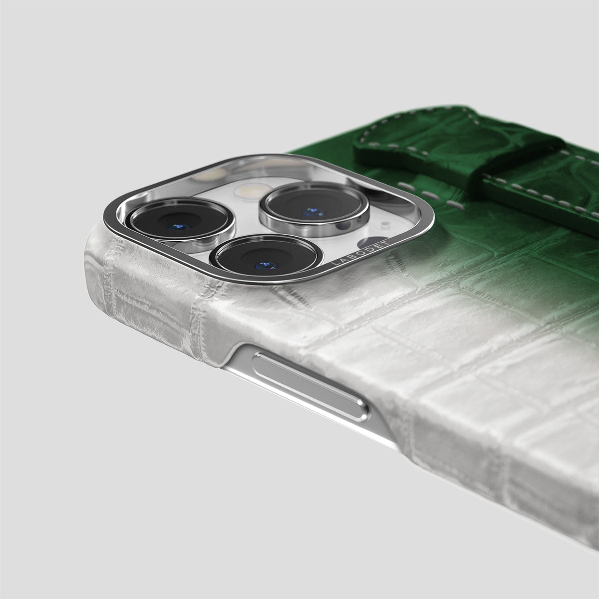 Green iPhone 13 Pro Max Himalaya Strap Case with Steel Metal -6 | Green-Steel
