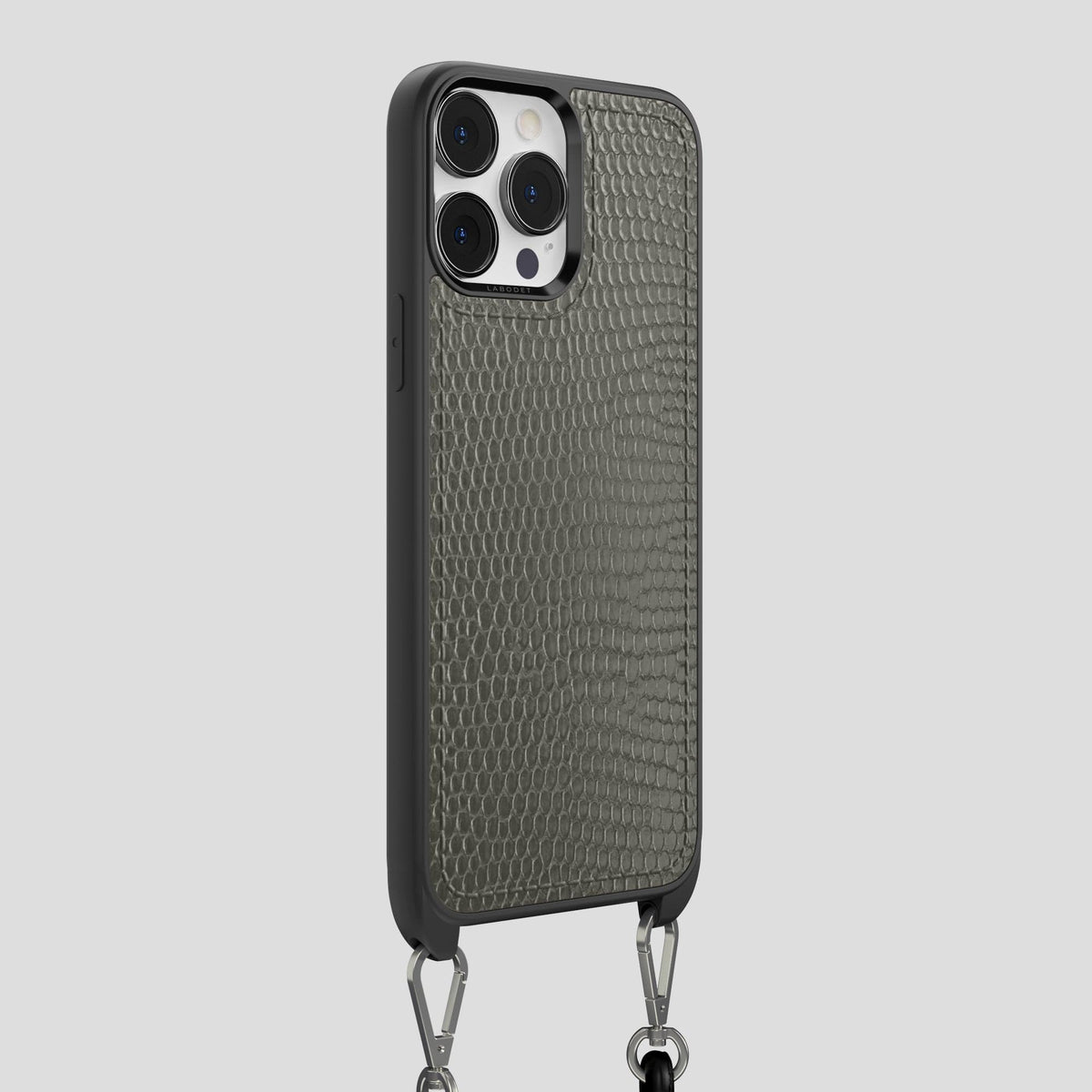 Grey Crossbody Sport iPhone 13 Pro Max Lizard -2 | Grey