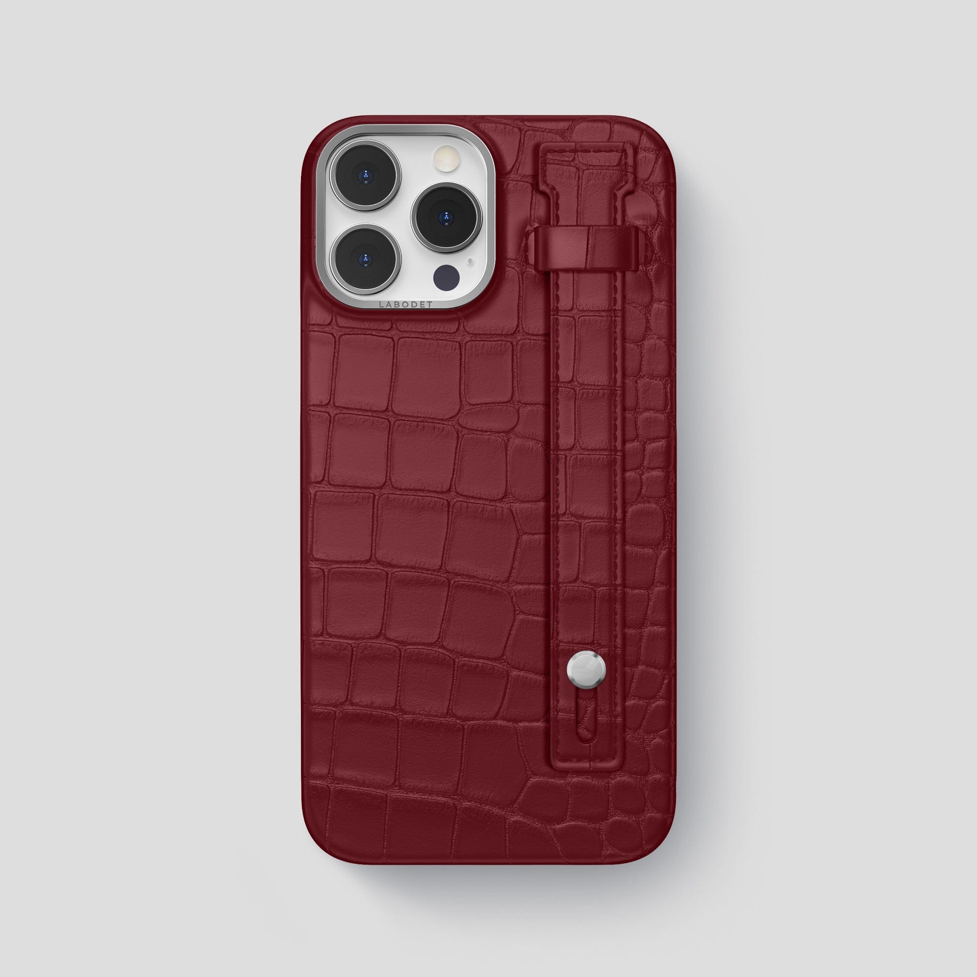 LABODET 本革 オーストリッチ スマホケース　iPhone 14 pro Handle Case For iPhone 14 Pro In Lizard – Labodet