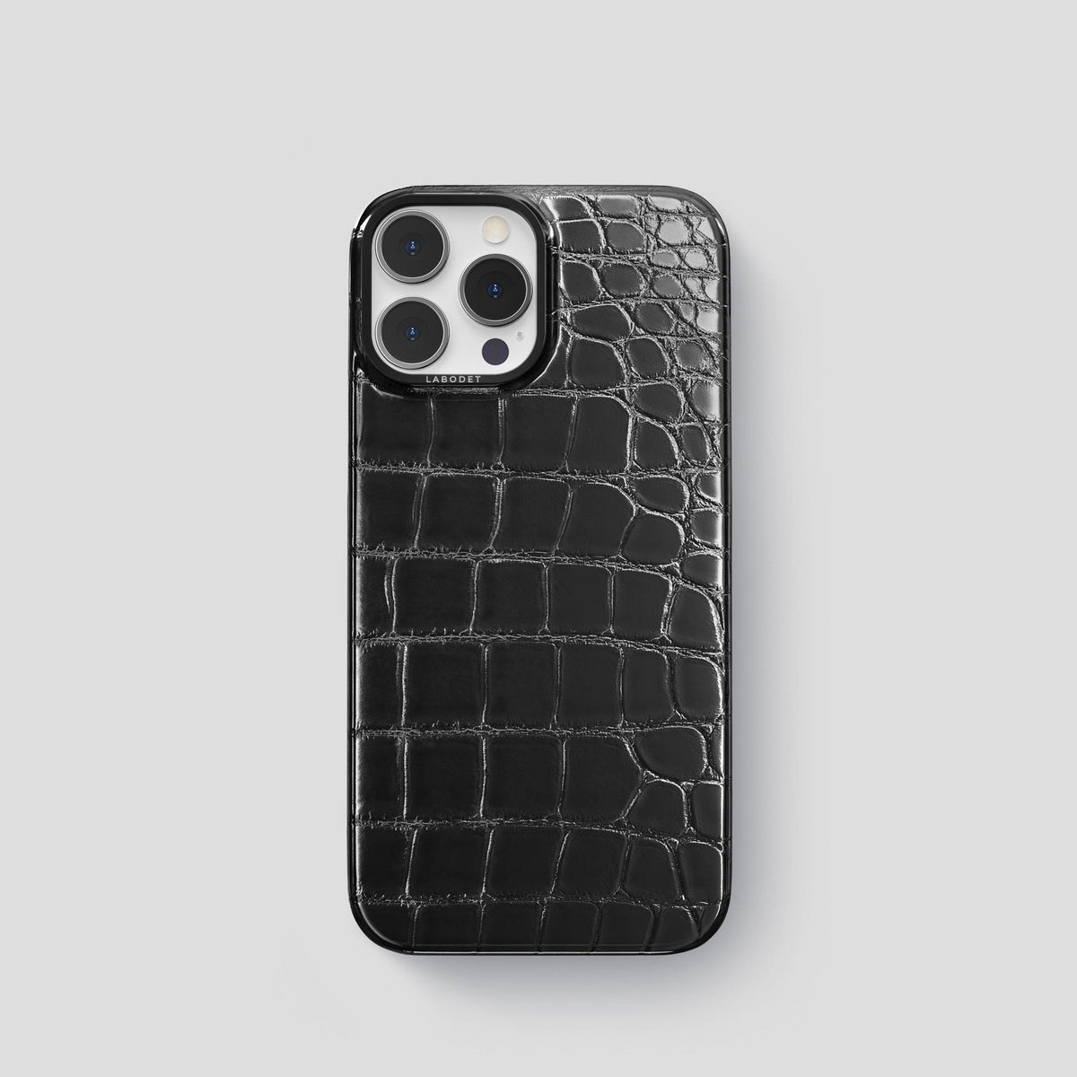 Havana-Black iPhone 13 Pro Classic Case with Black Metal -1 | Havana-Black-Black