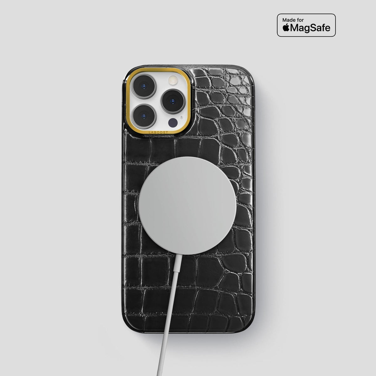 Havana-Black iPhone 13 Pro Classic Case with Gold Metal -5 | Havana-Black-Gold