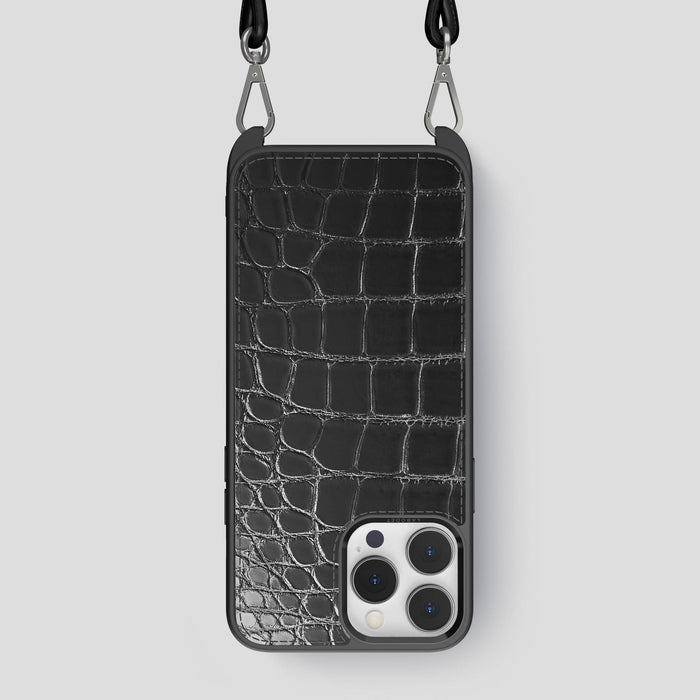 Havana-Black iPhone 13 Pro Max Crossbody Case -1 | Havana-Black