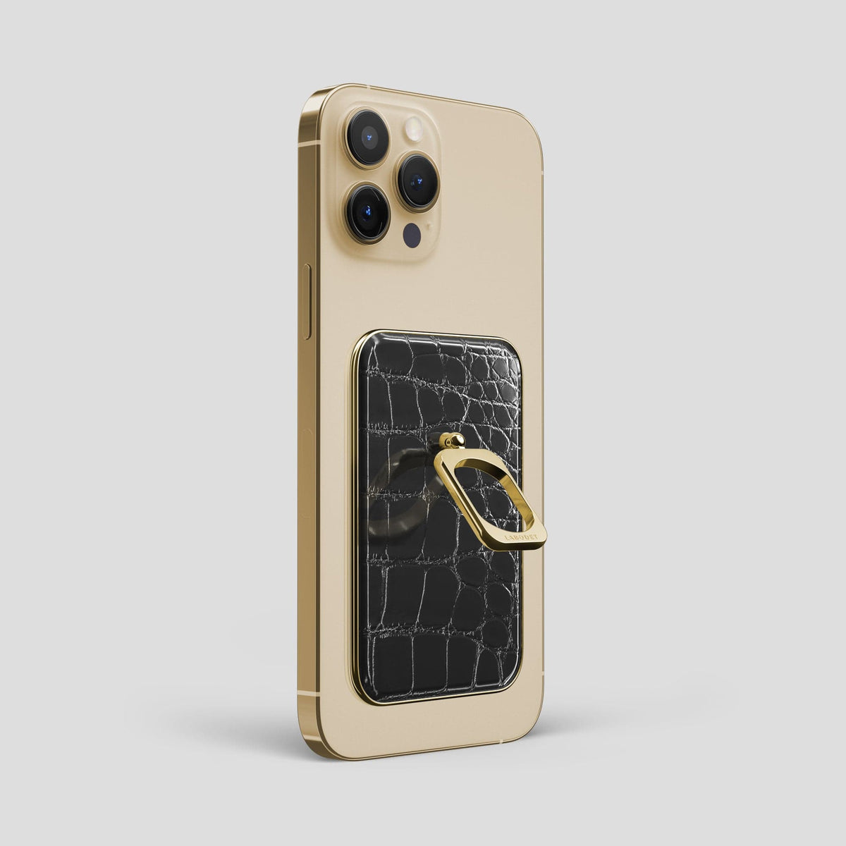Havana-Black iPhone 13 Pro Max MagSafe Ring with Gold Metal -1 | Havana-Black-Gold