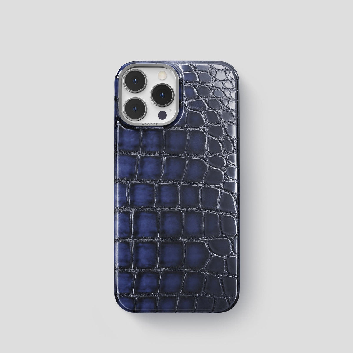 Havana-Blue iPhone 13 Pro Classic Case with Steel Metal -1 | Havana-Blue-Steel