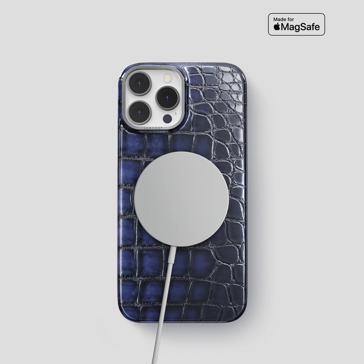 Havana-Blue iPhone 13 Pro Classic Case with Steel Metal -5 | Havana-Blue-Steel