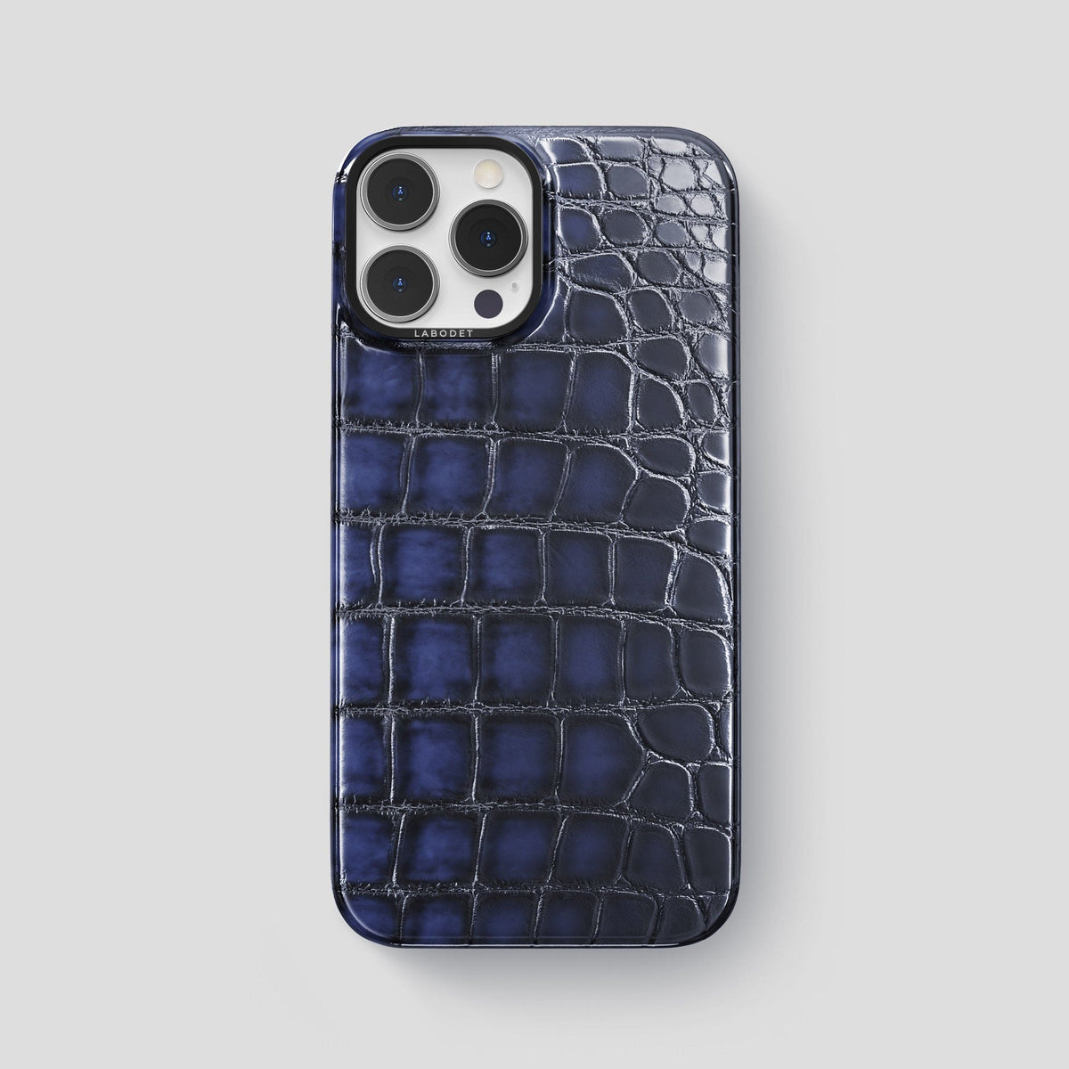 Havana-Blue iPhone 13 Pro Max Classic Case with Black Metal -1 | Havana-Blue-Black