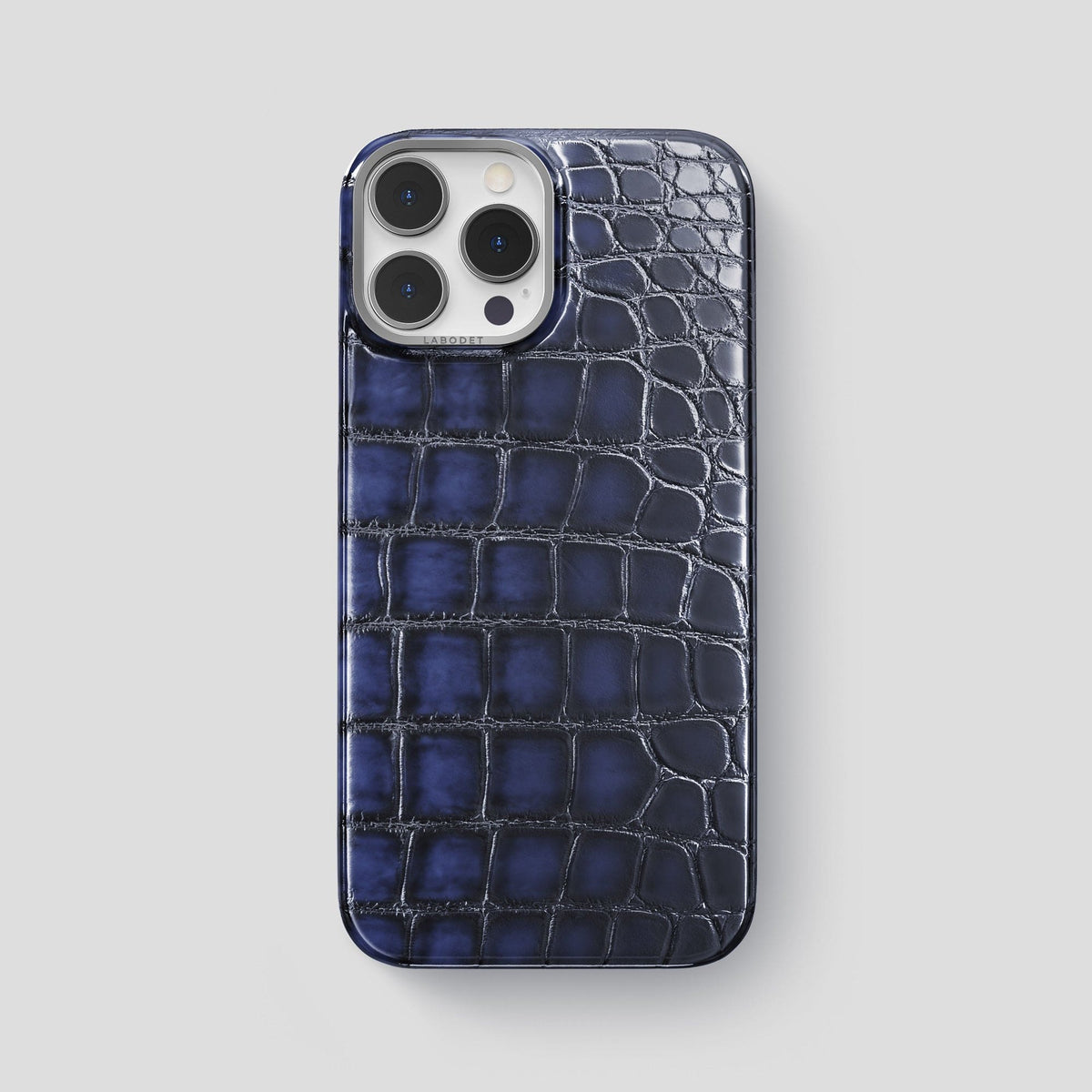Havana-Blue iPhone 13 Pro Max Classic Case with Steel Metal -1 | Havana-Blue-Steel