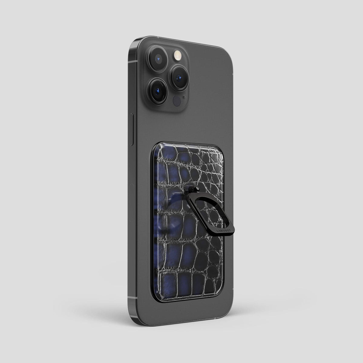 Havana-Blue iPhone 13 Pro Max MagSafe Ring with Black Metal -1 | Havana-Blue-Black