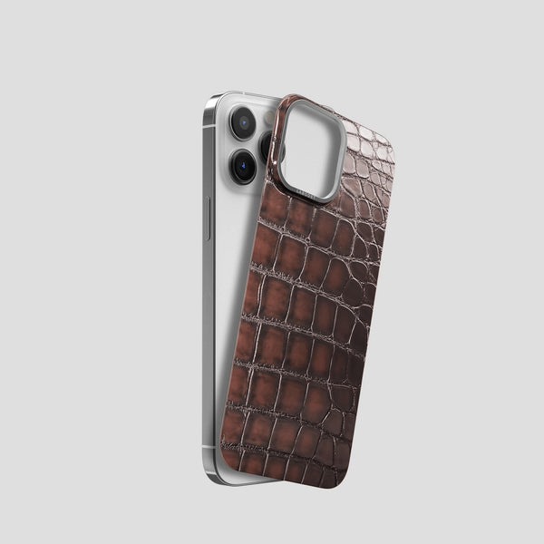 MagSafe Mask For iPhone 13 Pro In Patina Alligator