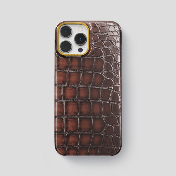 Classic Case For iPhone 13 Pro Max In Patina Alligator