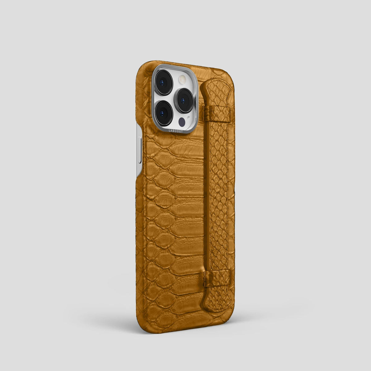 Honey iPhone 13 Pro Strap Case Python with Steel Metal -2 | Honey-Steel