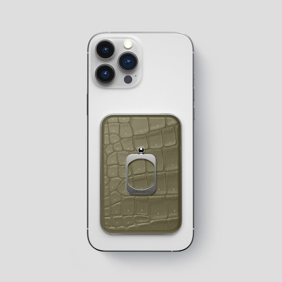 Kaki-Green MagSafe Ring iPhone 13 Pro Max with Steel Metal -2 | Kaki-Green-Steel