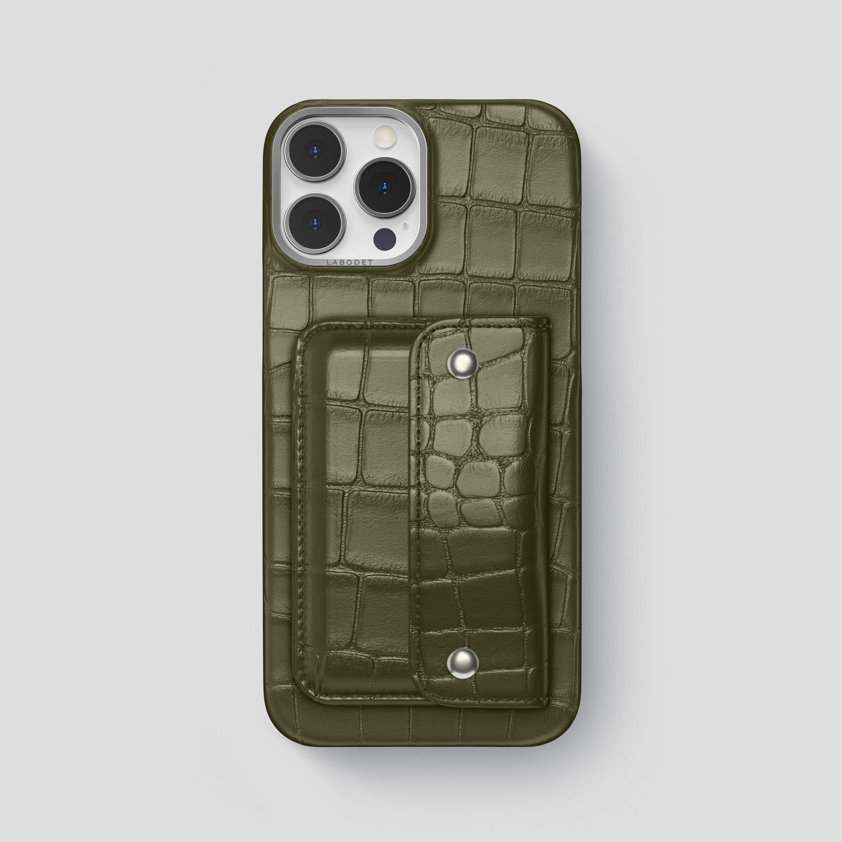 Kaki-Green iPhone 13 Pro Max Envelope Alligator -1 | Kaki-Green