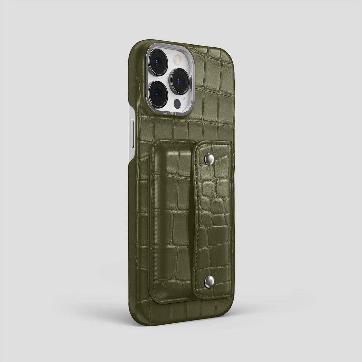 Kaki-Green iPhone 13 Pro Max Envelope Alligator -3 | Kaki-Green