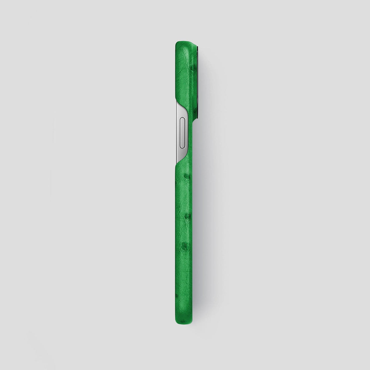 Kentucky Green iPhone 13 Pro Max Classic Case Ostrich with Black Metal -3 | Kentucky-Green-Black