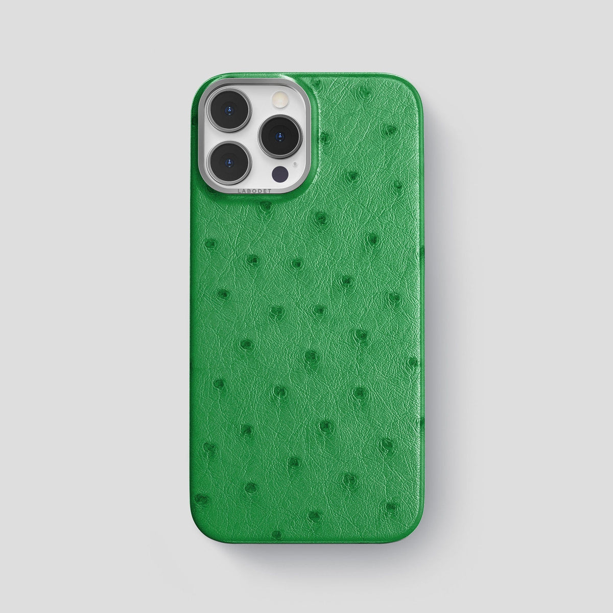 Kentucky Green iPhone 13 Pro Max Classic Case Ostrich with Steel Metal -1 | Kentucky-Green-Steel