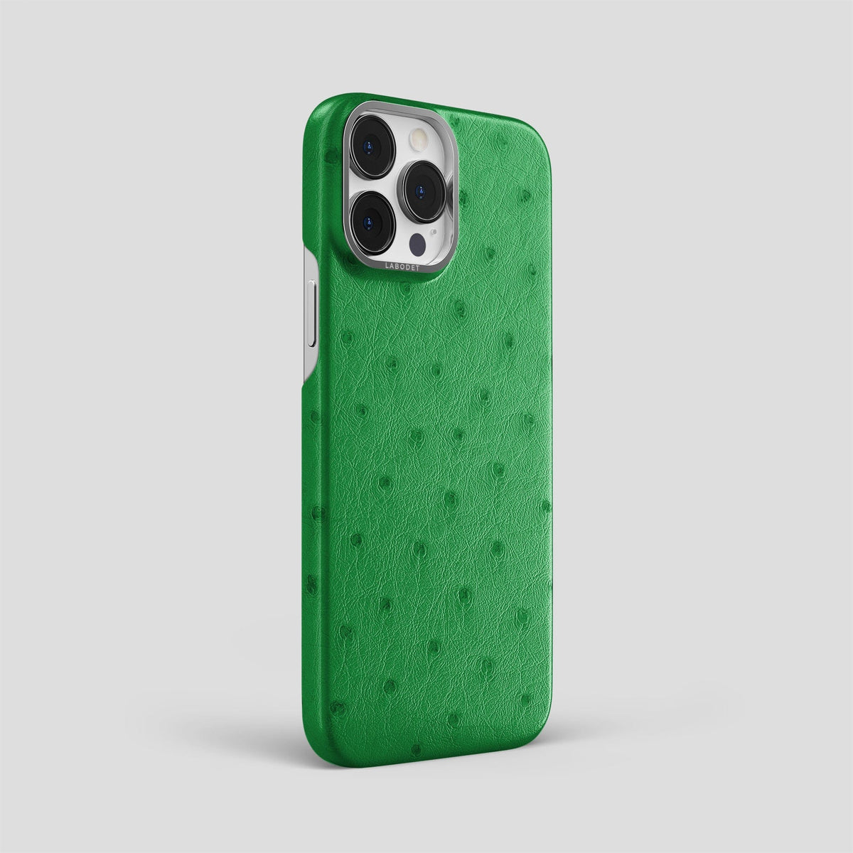 Kentucky Green iPhone 13 Pro Max Classic Case Ostrich with Steel Metal -2 | Kentucky-Green-Steel