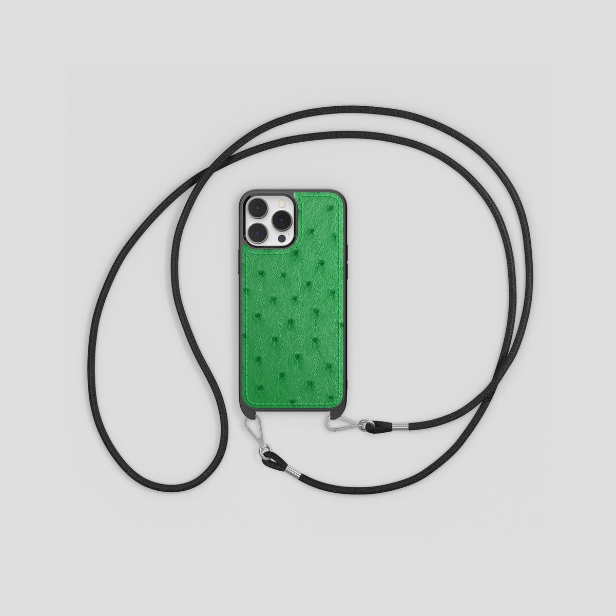 Kentucky Green iPhone 13 Pro Max Crossbody Case Ostrich -6 | Kentucky-Green
