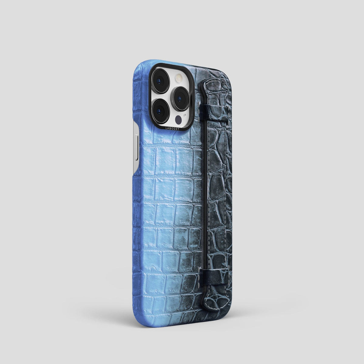 Lavender iPhone 13 Pro Himalaya Strap Case with Black Metal -2 | Lavender-Black