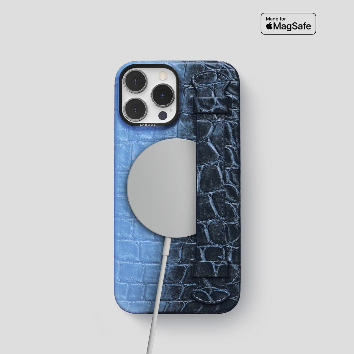 Lavender iPhone 13 Pro Himalaya Strap Case with Black Metal -5 | Lavender-Black