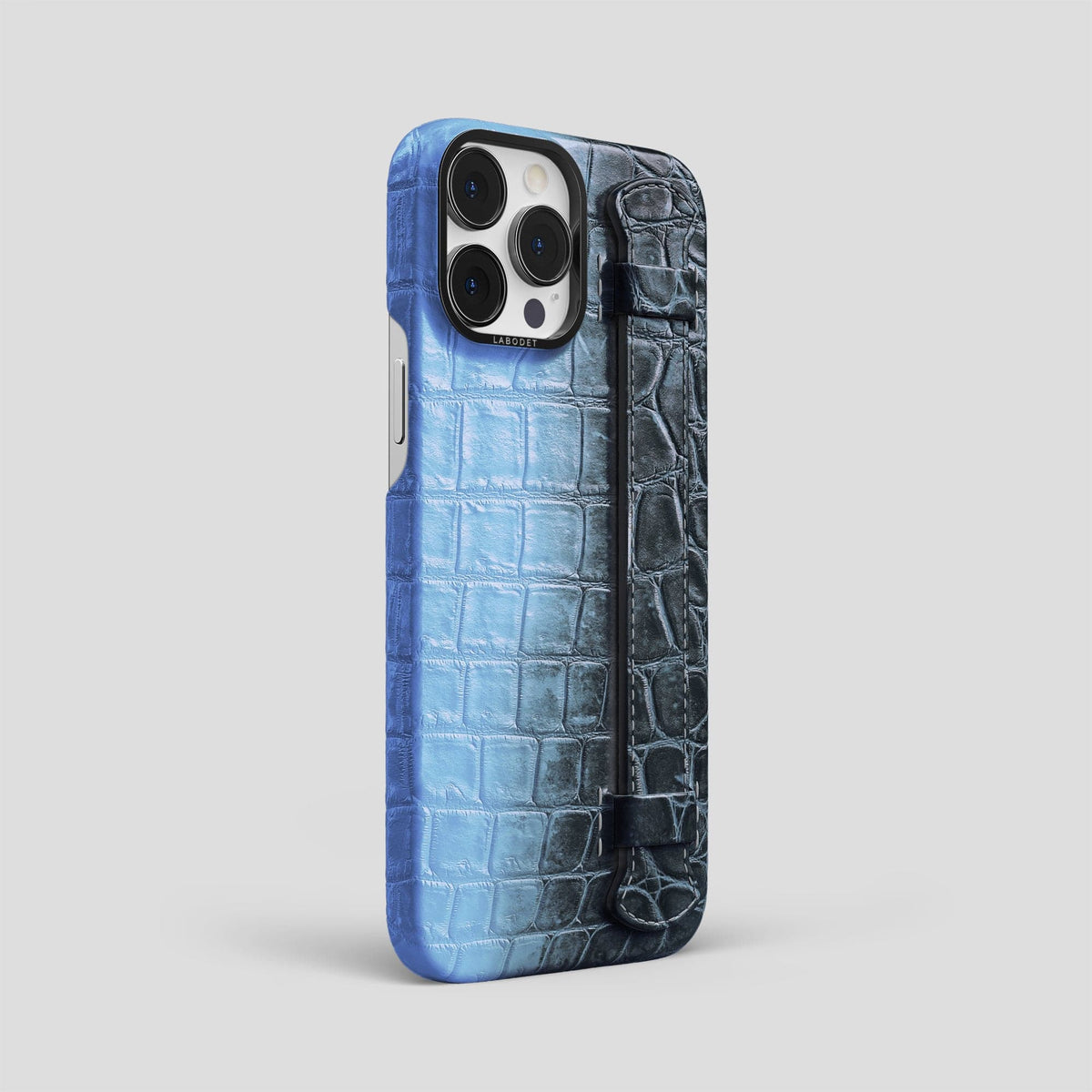 Lavender iPhone 13 Pro Max Himalaya Strap Case with Black Metal -2 | Lavender-Black
