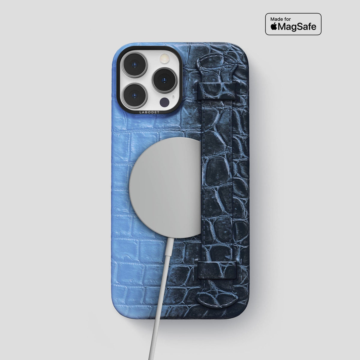 Lavender iPhone 13 Pro Max Himalaya Strap Case with Black Metal -5 | Lavender-Black