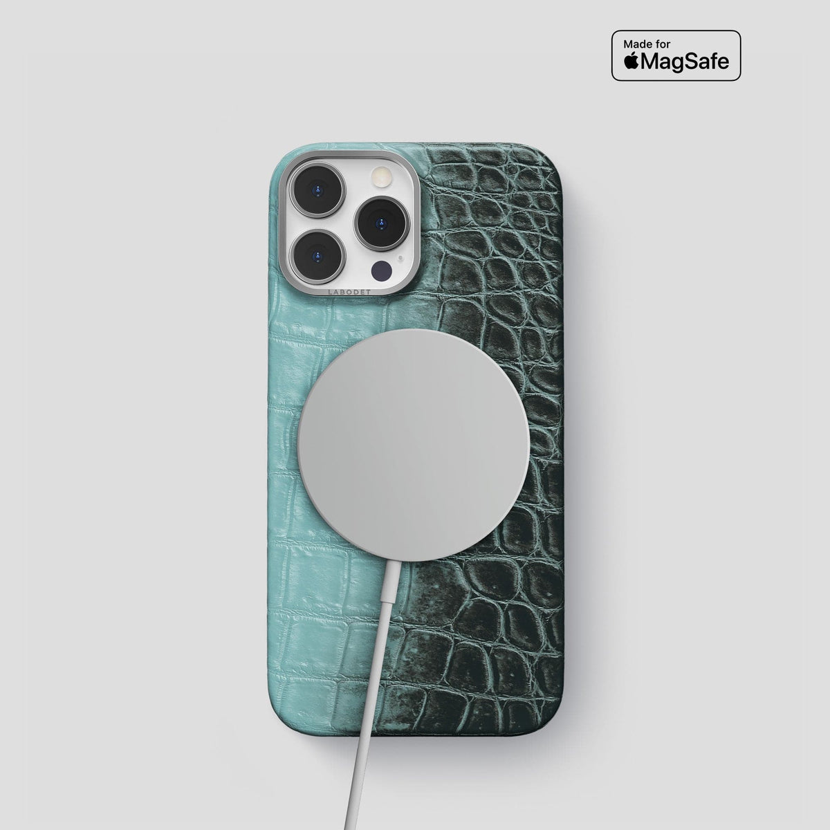 Light-Mint iPhone 13 Pro Himalaya Classic Case with Steel Metal -4 | Light-Mint-Steel