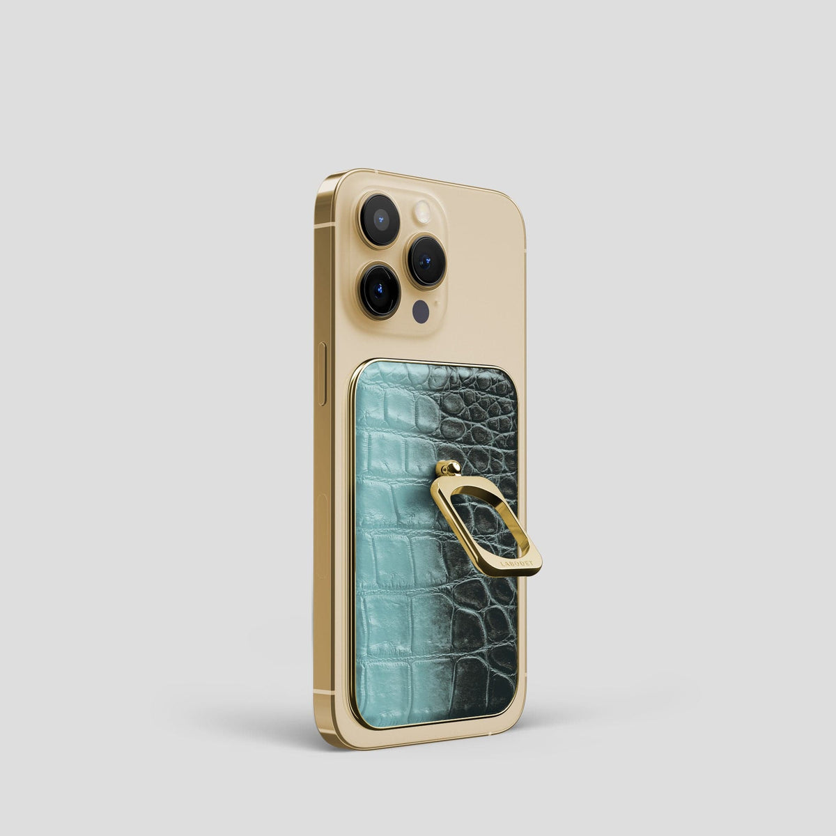 Light-Mint iPhone 13 Pro Himalaya MagSafe Ring with Gold Metal -2 | Light-Mint-Gold