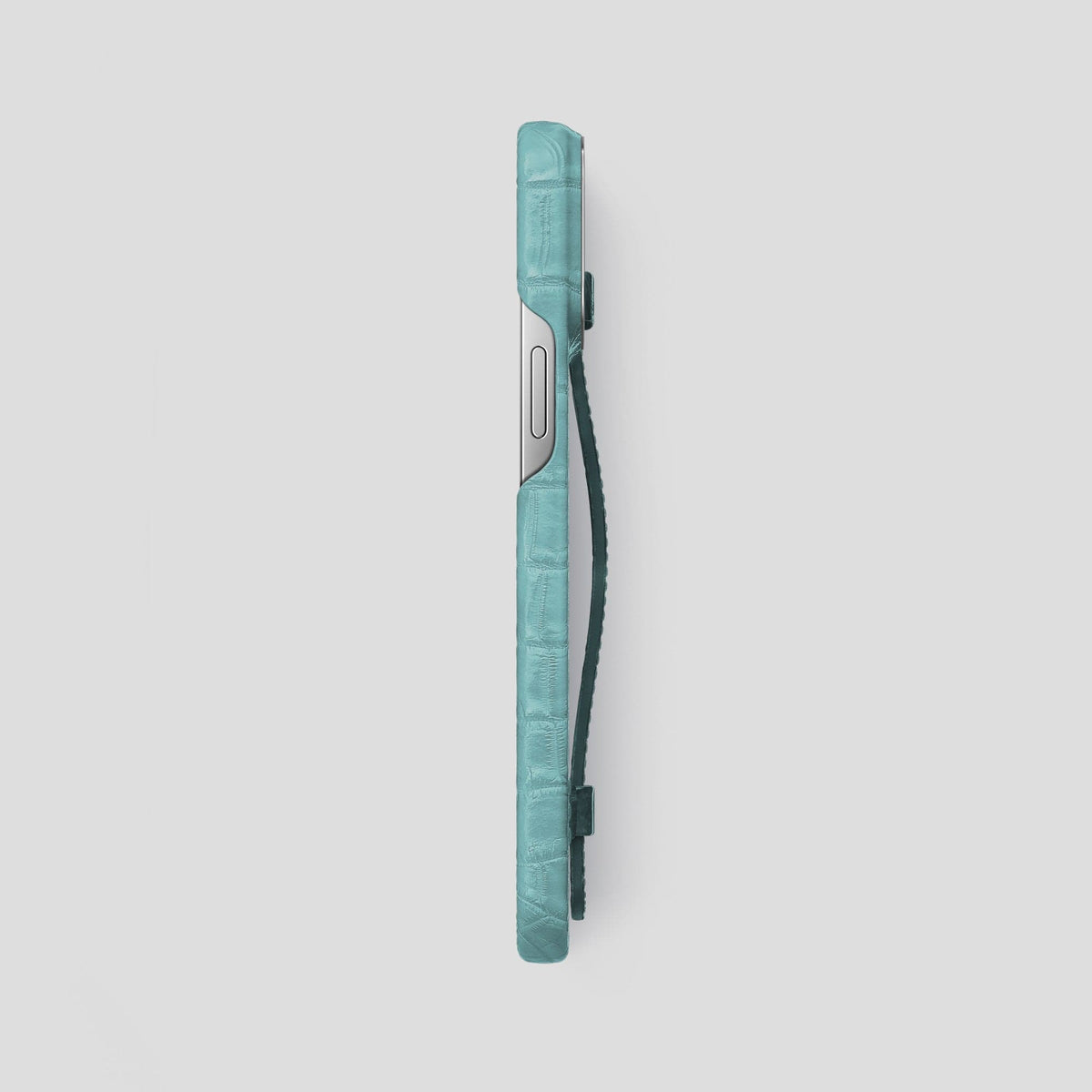 Light-Mint iPhone 13 Pro Max Himalaya Strap Case with Steel Metal -3 | Light-Mint-Steel