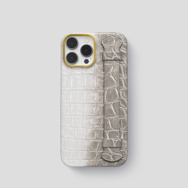 Handle Case For iPhone 13 Pro In Himalayan Crocodile