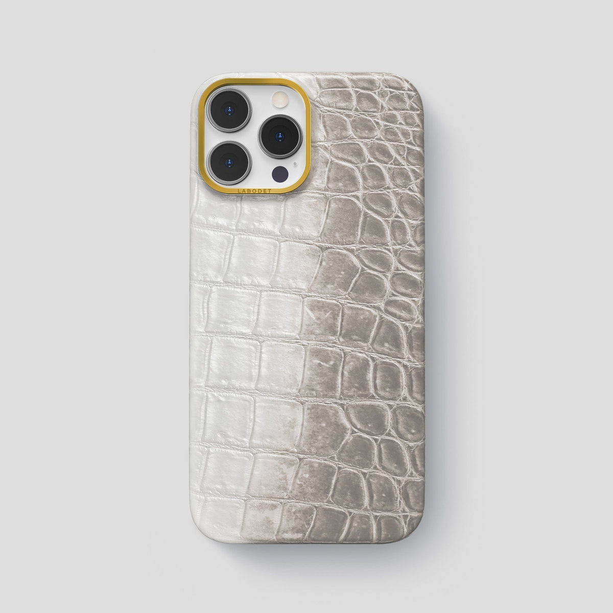 Light iPhone 13 Pro Max Himalaya Classic Case with Gold Metal -1 | Light-Gold