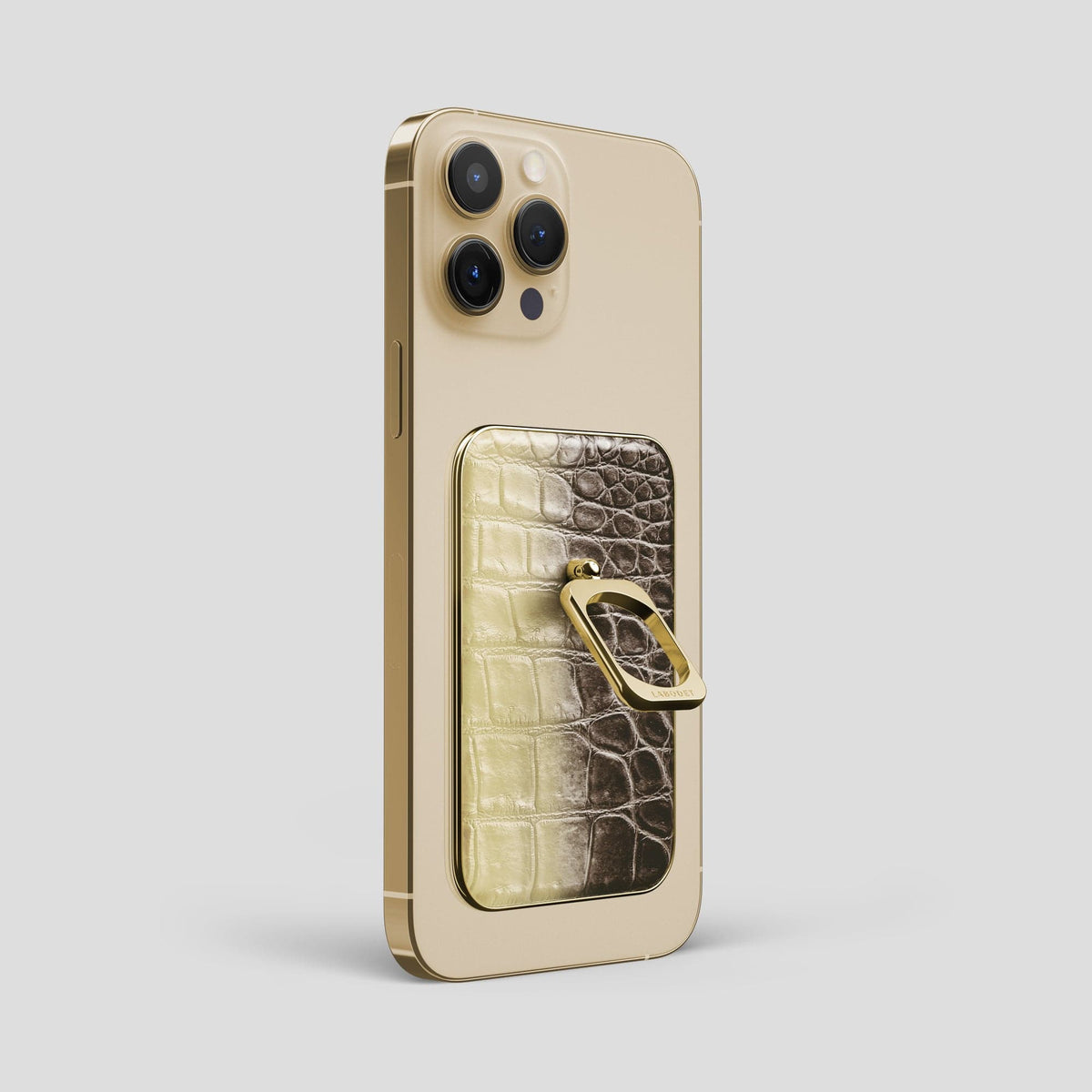 Natural iPhone 13 Pro Max Himalaya MagSafe Ring with Gold Metal -2 | Natural-Gold
