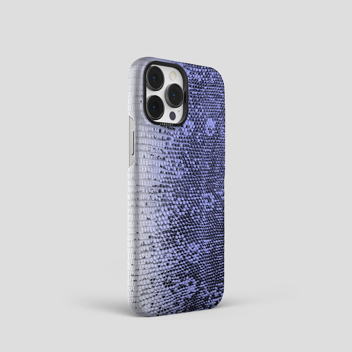 Navy-Blue iPhone 13 Pro Himalayan Lizard Classic Case with Black Metal -2 | Navy-Blue-Black