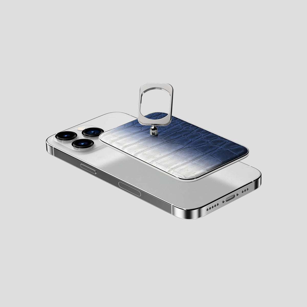 Navy Blue iPhone 13 Pro Himalaya MagSafe Ring with Steel Metal -4 | Navy-Blue-Steel