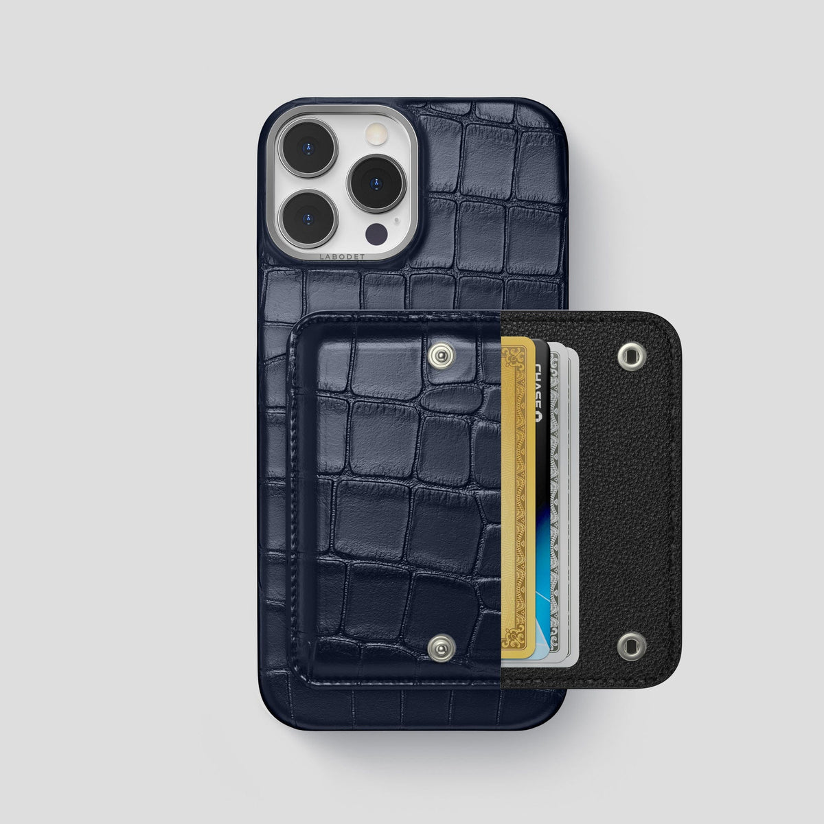 Navy Blue iPhone 13 Pro Max Envelope Alligator -2 | Navy-Blue