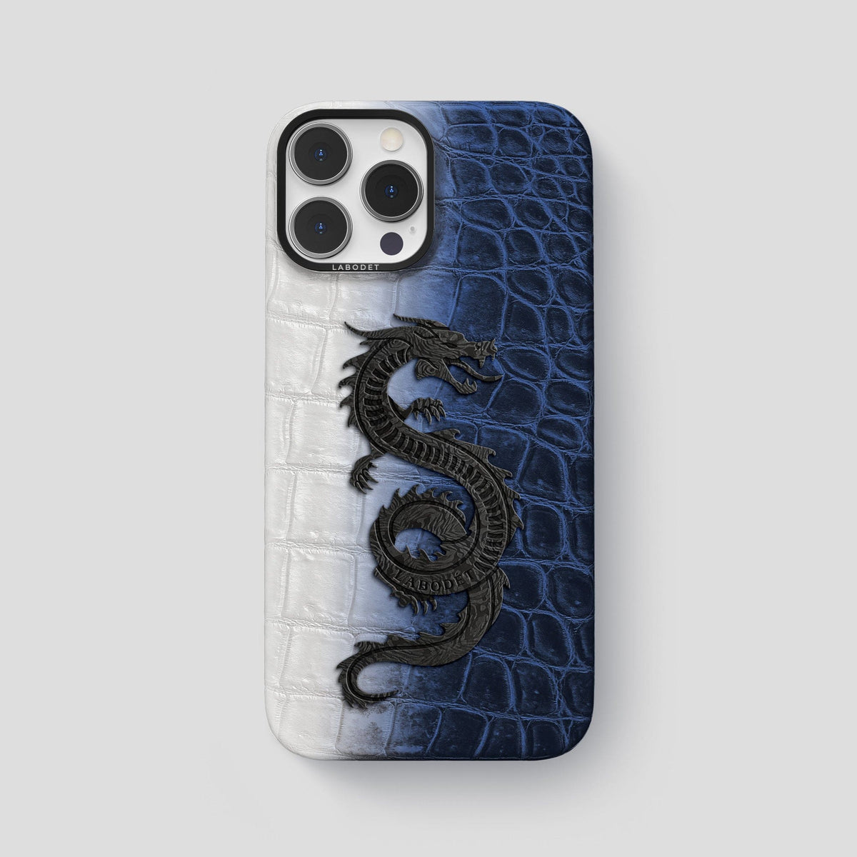 Navy Blue iPhone 13 Pro Max Himalaya Classic Case with Black Metal -1 | Navy-Blue-Black