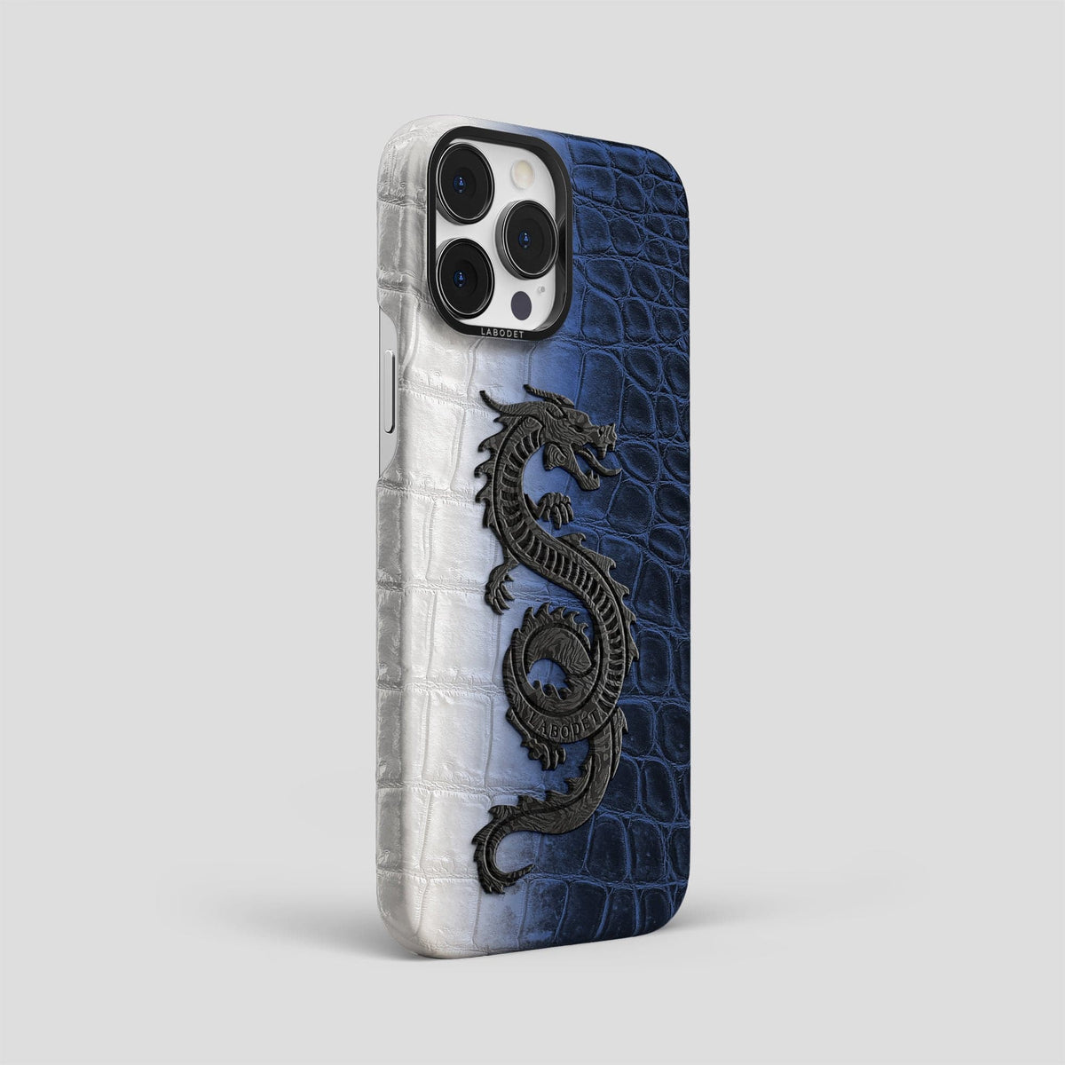 Navy Blue iPhone 13 Pro Max Himalaya Classic Case with Black Metal -2 | Navy-Blue-Black