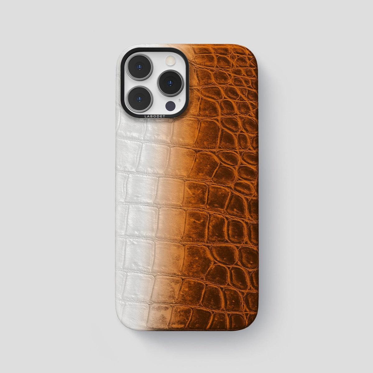 Orange iPhone 13 Pro Max Himalaya Classic Case with Black Metal -1 | Orange-Black
