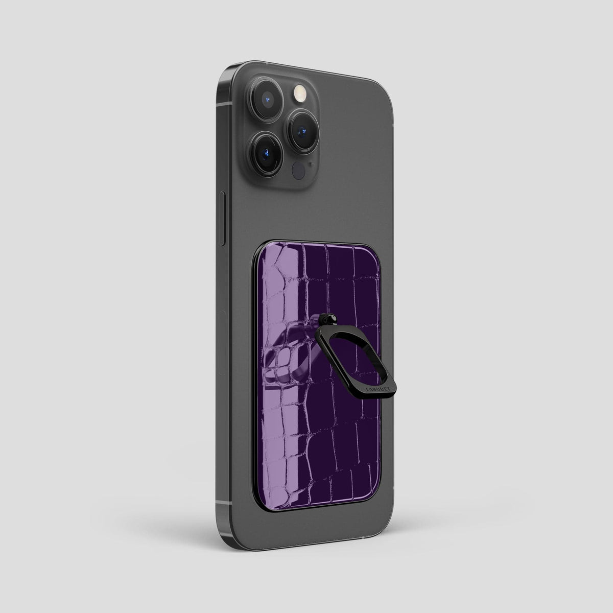 Purple MagSafe Ring iPhone 13 Pro Max with Black Metal -1 | Purple-Black