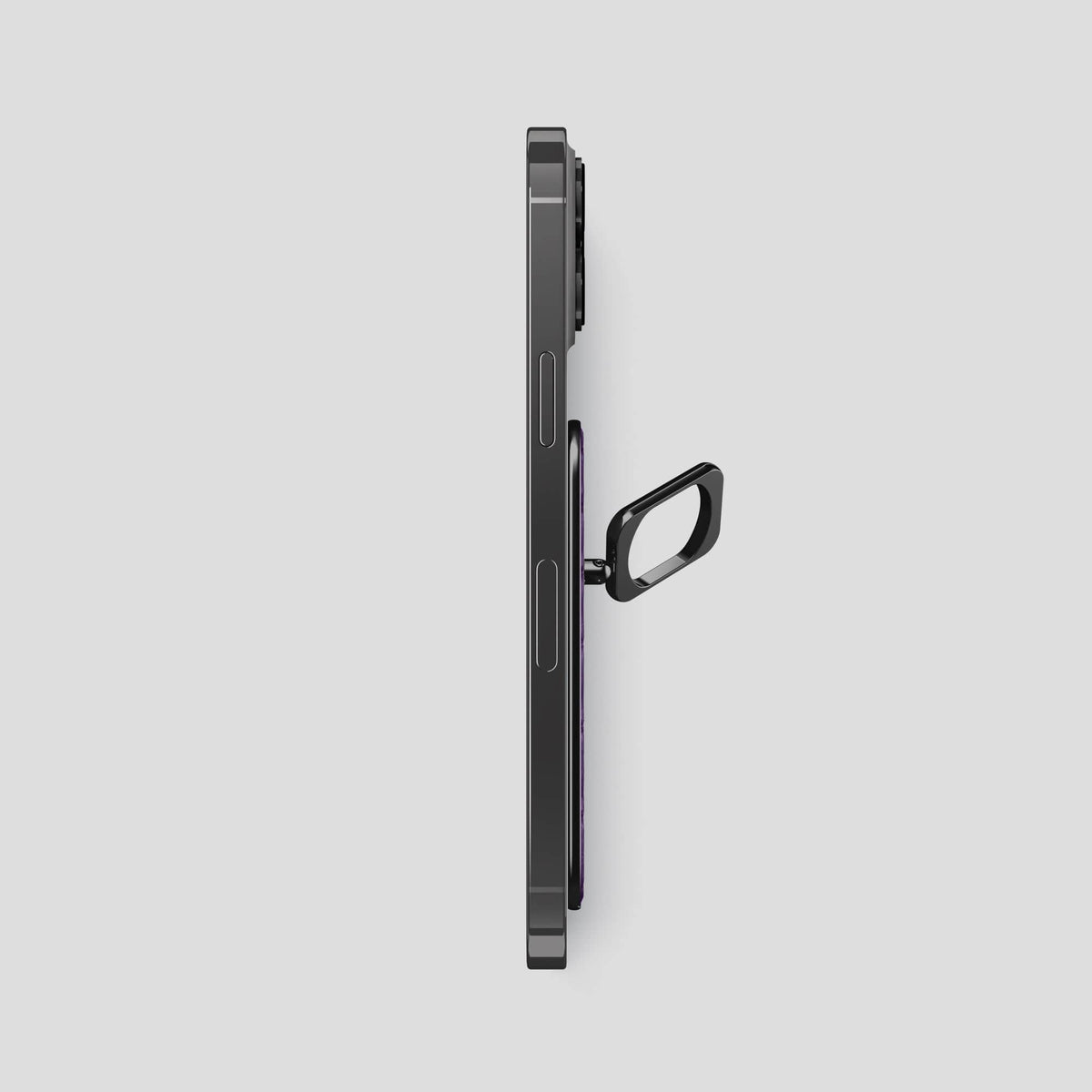 Purple MagSafe Ring iPhone 13 Pro Max with Black Metal -3 | Purple-Black
