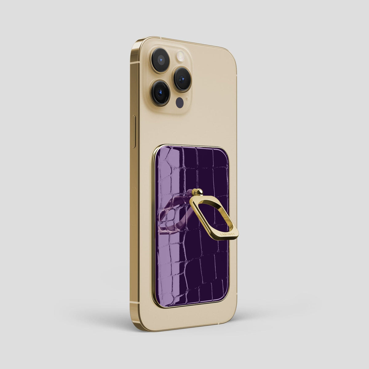 Purple MagSafe Ring iPhone 13 Pro Max with Gold Metal -1 | Purple-Gold